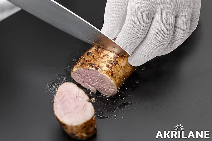 AKRILANE Premium Cut Resistant Gloves | 100% Food Grade, Level 5 Protection, Ambidextrous, Lightweight | 1 Pair - 2 Gloves
