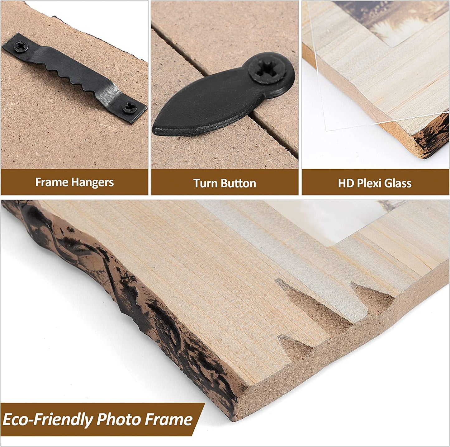 Rustic Photo Frame | 6 Opening Picture Frame | Akrilane