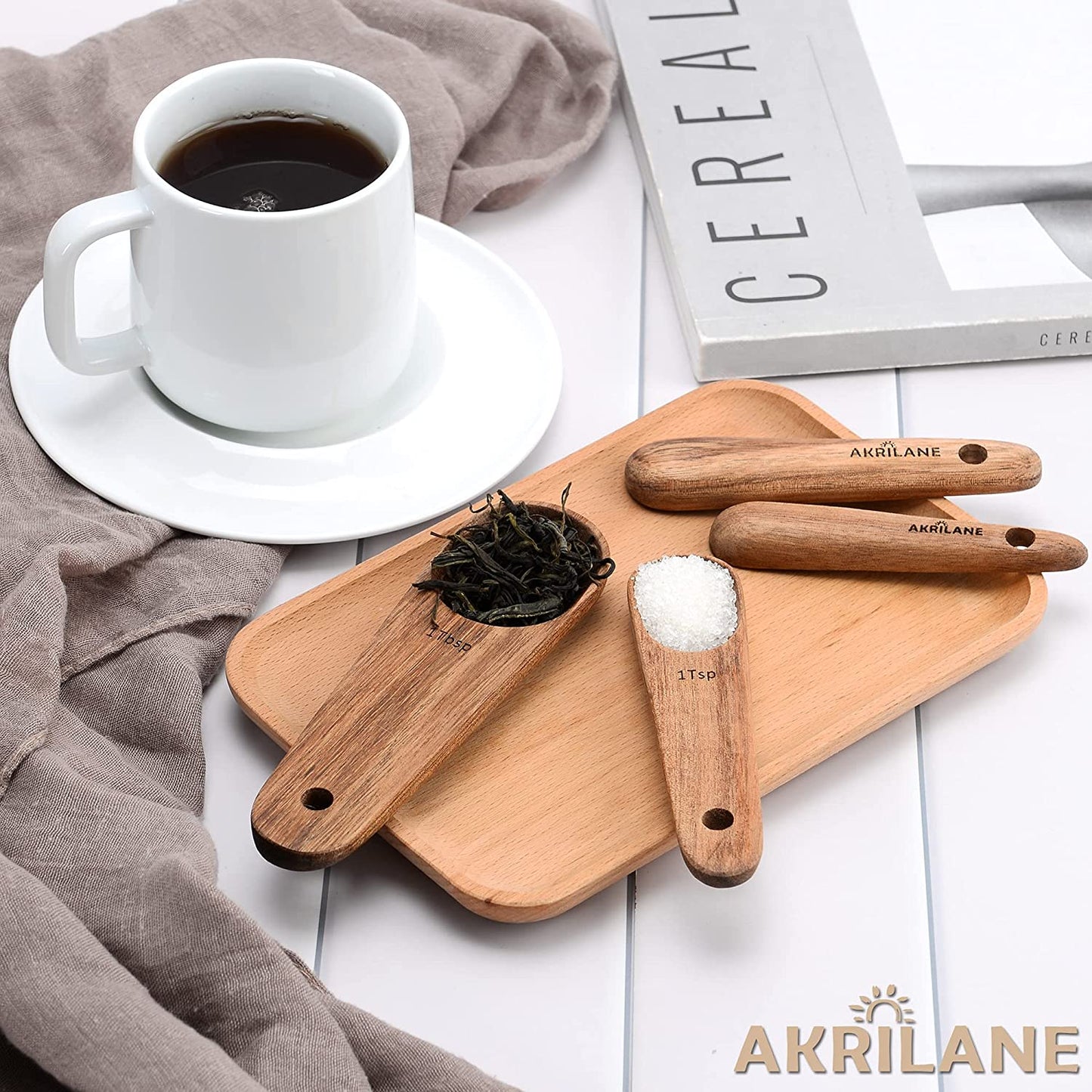 Wooden Measuring Spoons | Measuring Spoon Set | Akrilane