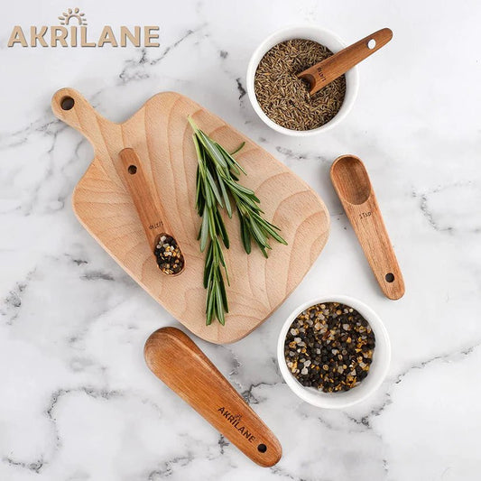 The Beauty and Benefits of Akrilane Wooden Measuring Spoons: A Must-Have Kitchen Tool - Akrilane