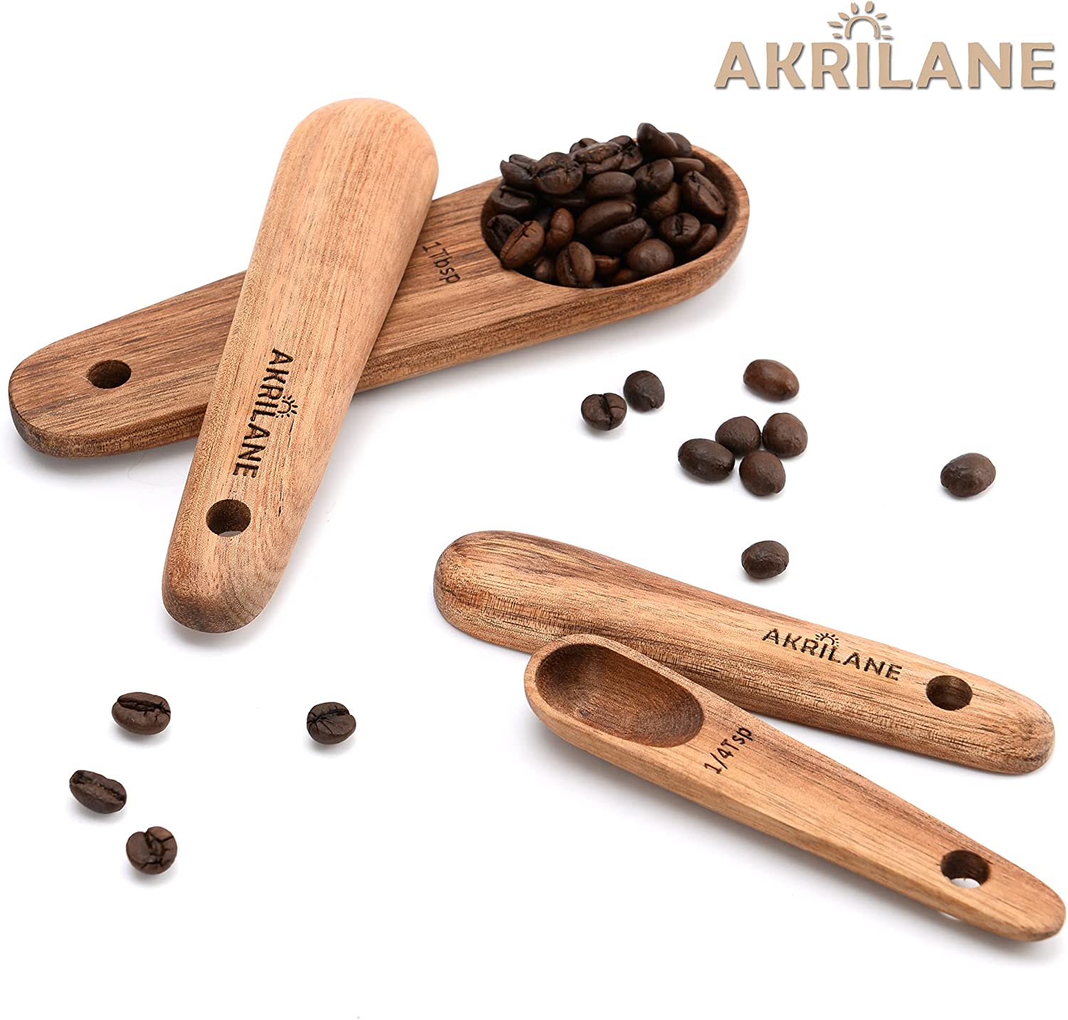 Wooden Measuring Spoons | Measuring Spoon Set | Akrilane