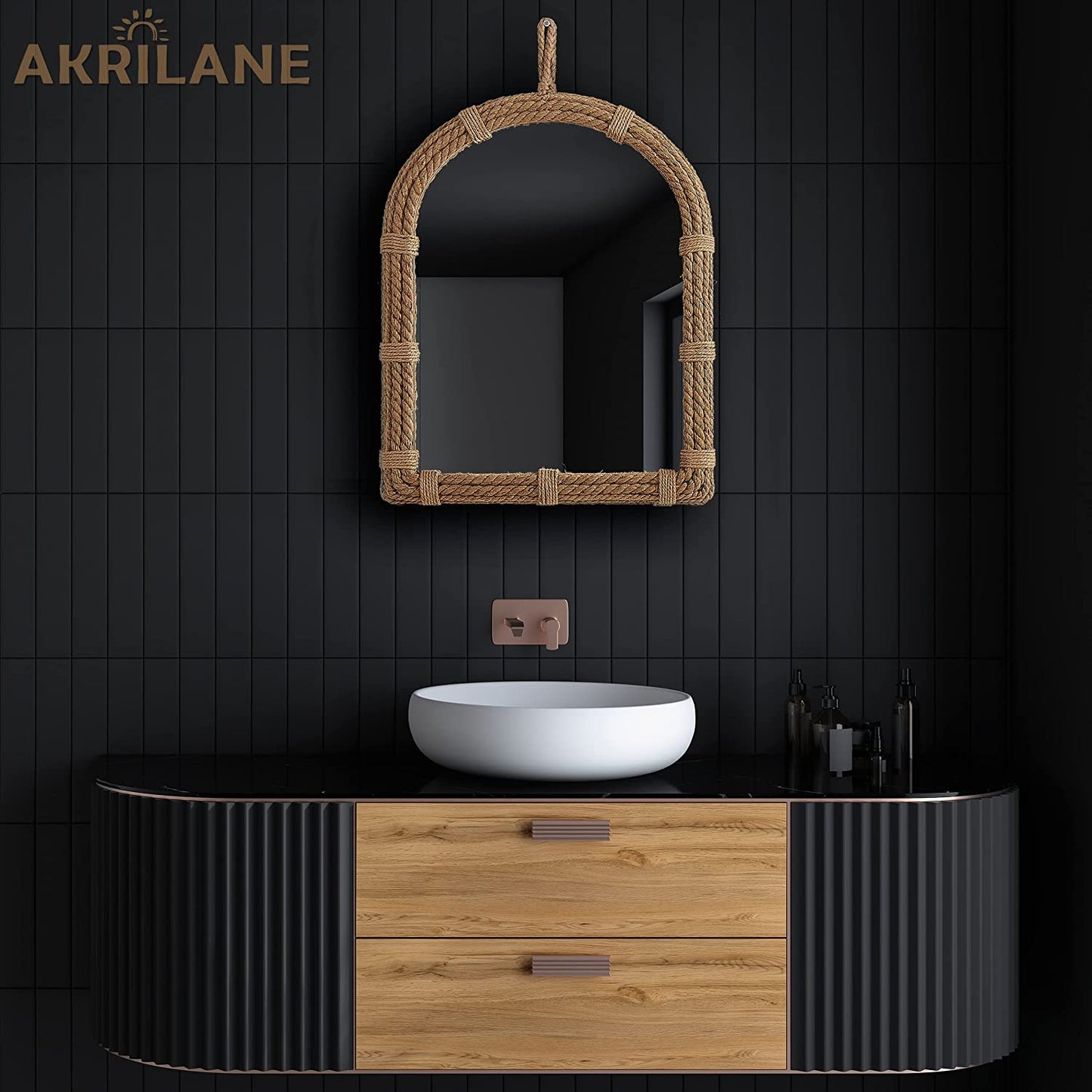 Nautical Rope Mirror | Wall Mounted Mirror | Akrilane