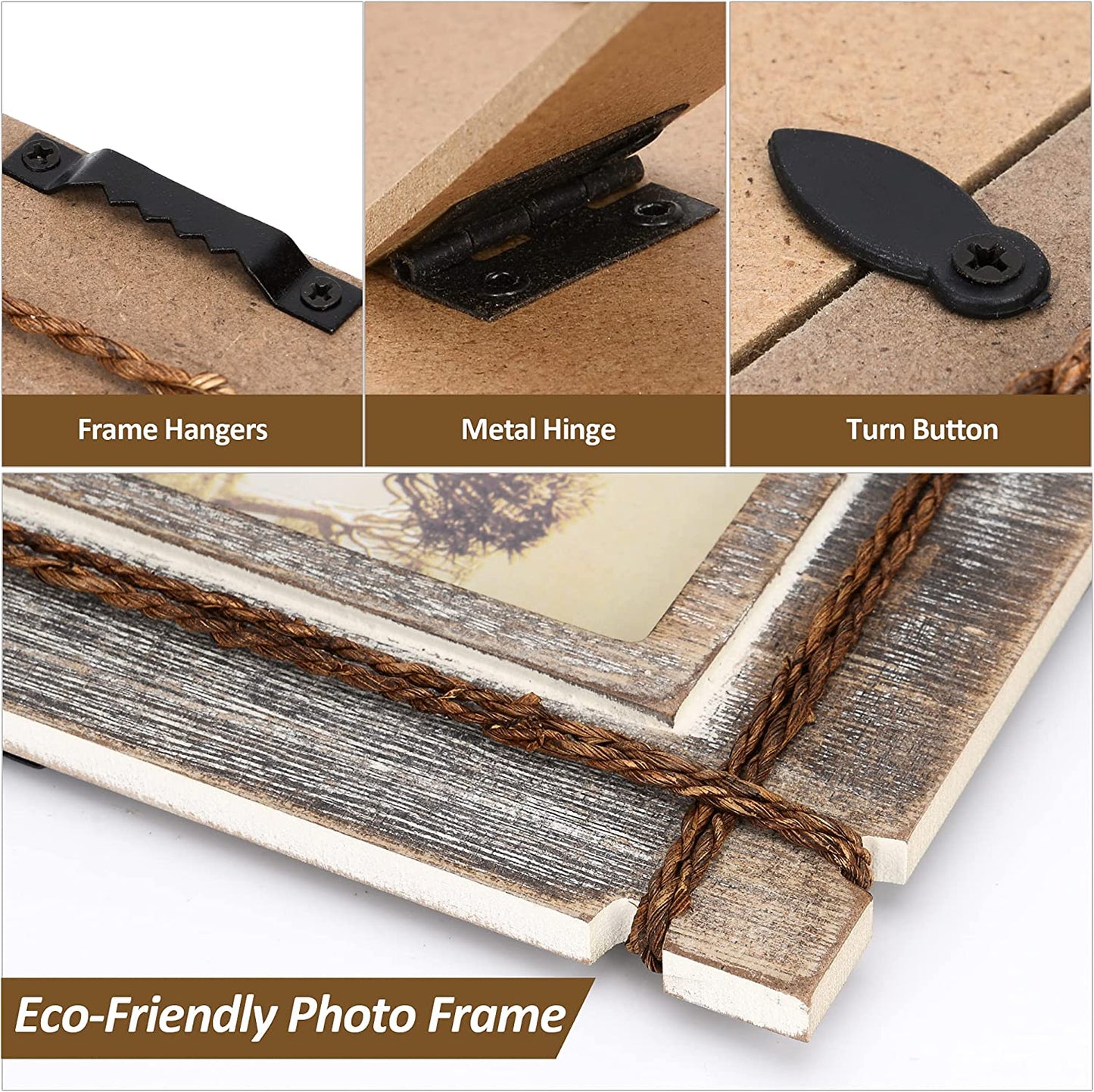 Wood Picture Frames | 3 Opening Picture Frame | Akrilane