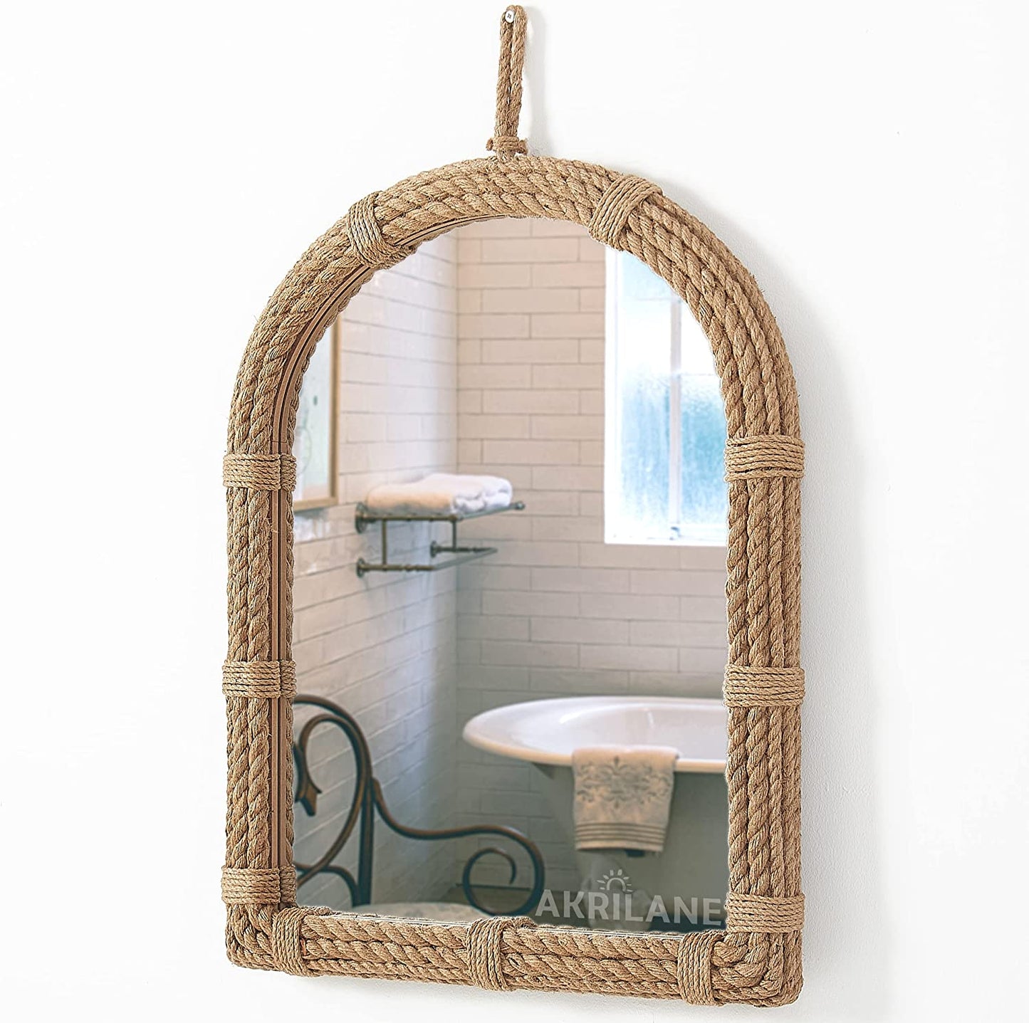 Nautical Rope Mirror | Wall Mounted Mirror | Akrilane